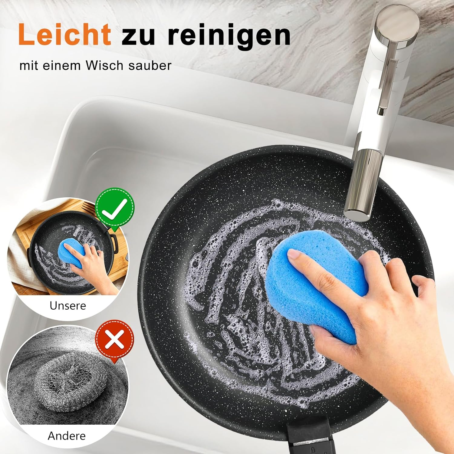 12 Pcs Pots and Pans Set, Nonstick Kitchen Induction Cookware Suit with Detachable Handle, Dishwasher Oven Safe, Black