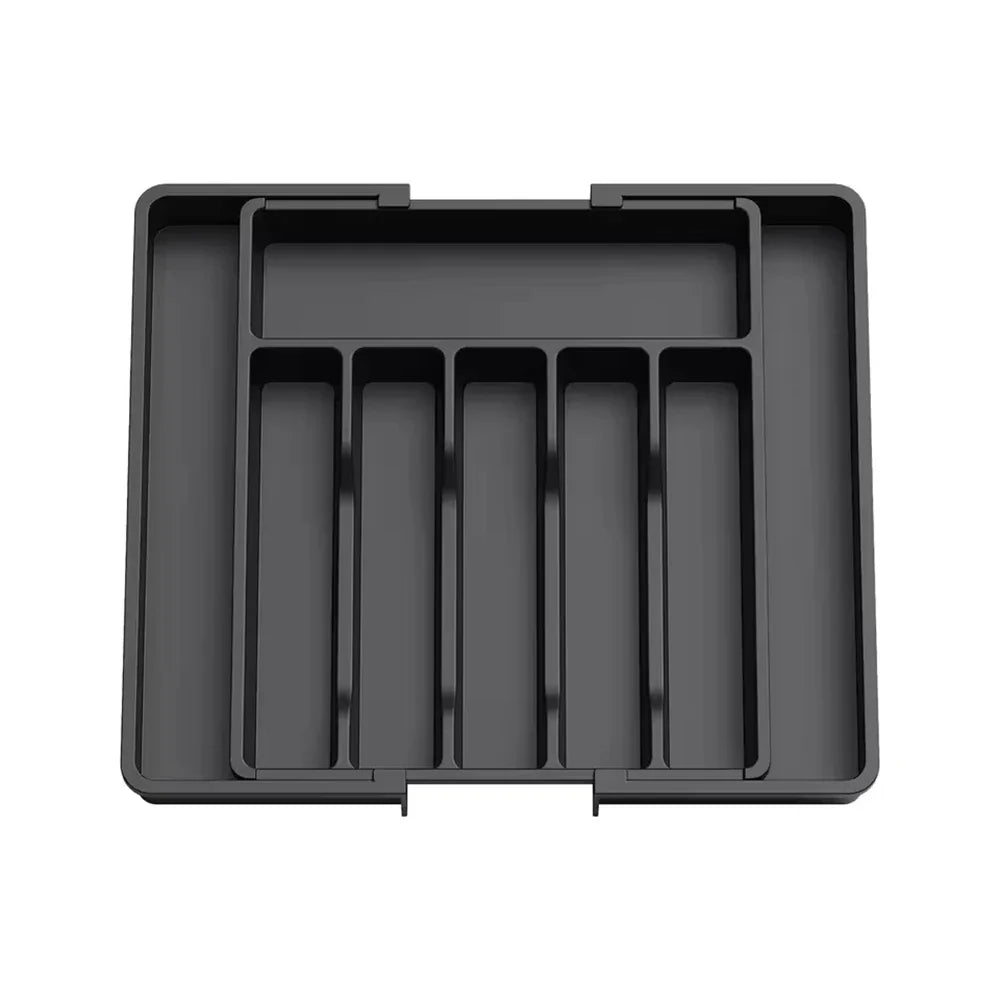 Expandable Cutlery Drawer Organizer – Adjustable Silverware Tray