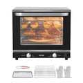 Commercial Countertop Oven, 66L 4-Tier Toaster Ovens with Tempered Glass Door, Wire Racks & Tray, 2800W Stainless Steel Baking Ovens for Restaurant Bakery (AC208~240V, 60Hz, 6-20P Plug & Output)