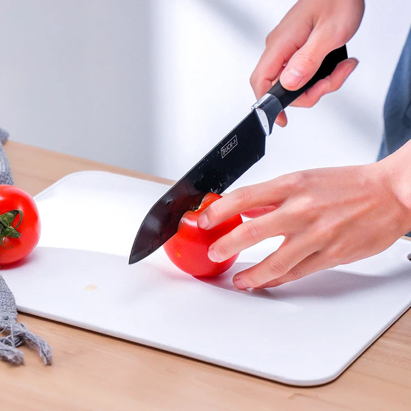 Kitchen Cutting Board Multifunctional Cut Vegetables and Fish Meat Chopping Board Two Sides Square Plastic for Household Picnic