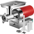 Electric Meat Grinder, 661 Lbs/Hour 800 W Meat Grinder Machine, 1.5 HP Electric Meat Mincer with 2 Grinding Plates, Sausage Kit Set Meat Grinder Heavy Duty, Home Kitchen & Commercial Use Red