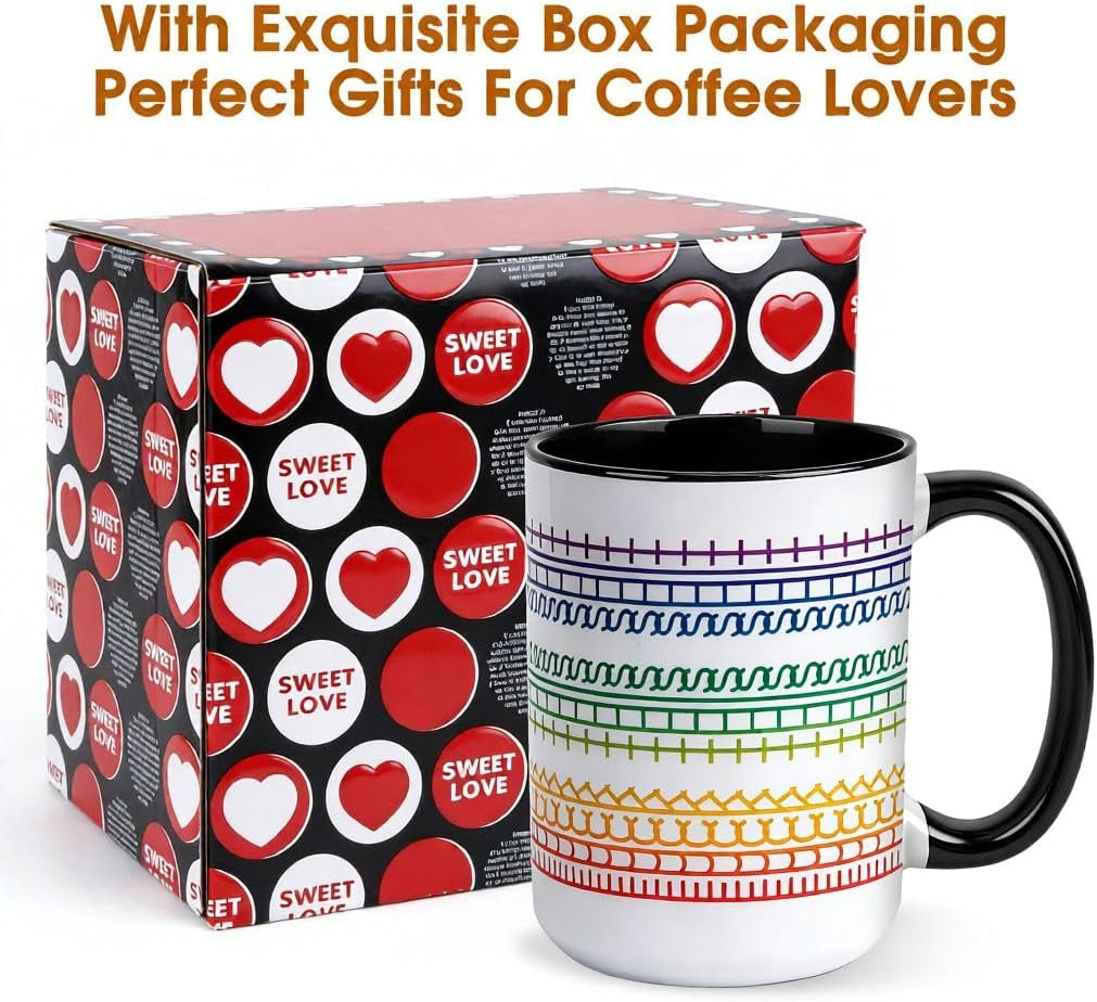 Funny Coffee Mugs for Women Men,15Oz Hidden Message Ceramic Cup