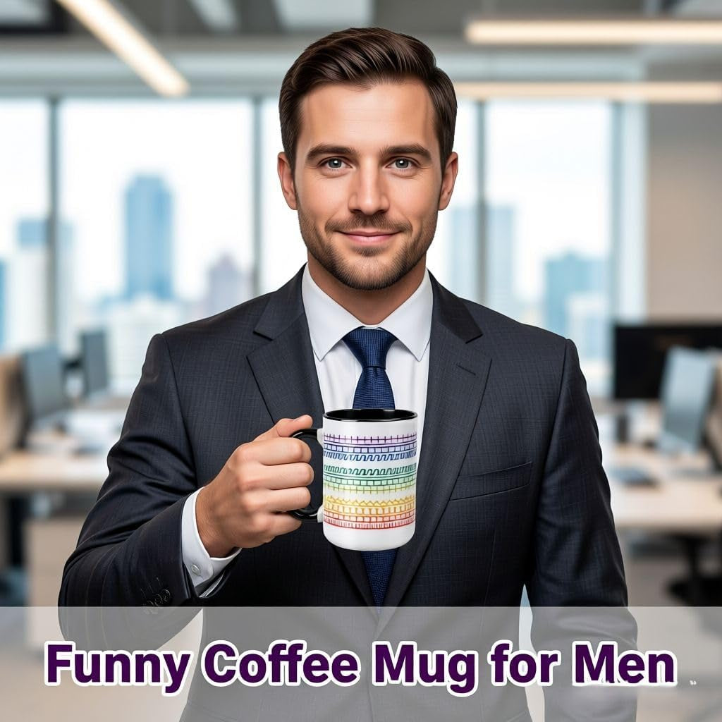 Funny Coffee Mugs for Women Men,15Oz Hidden Message Ceramic Cup