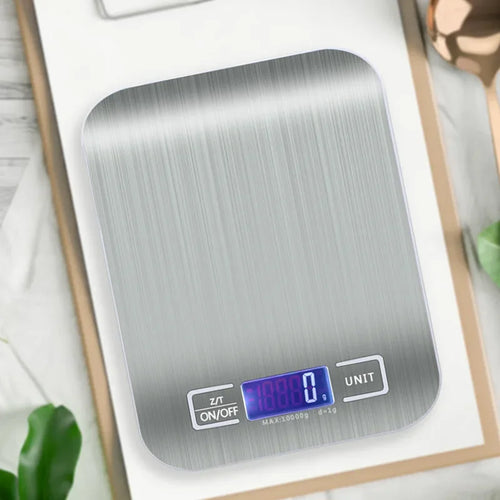 10Kgx1G Multifunctional Stainless Steel Kitchen Scale with LCD Display for Home Baking and Cooking Food Scale Digital Food Scale