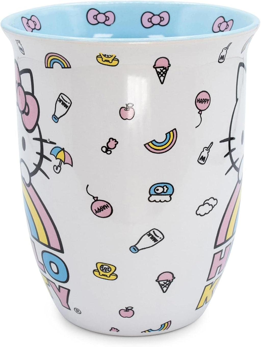 Sanrio Hello Kitty Wide Rim Ceramic Coffee Mug, 16 Ounce
