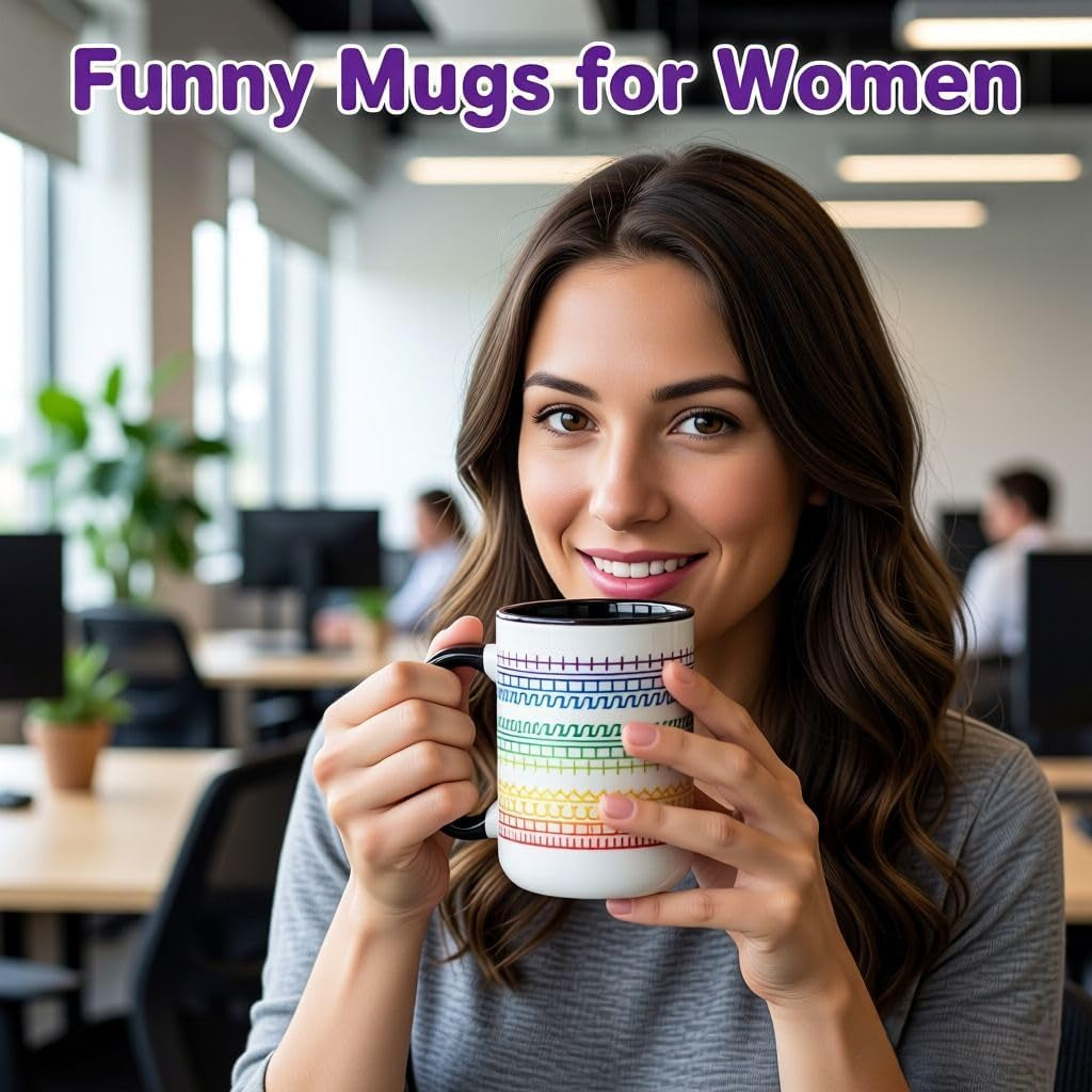 Funny Coffee Mugs for Women Men,15Oz Hidden Message Ceramic Cup