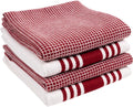 Cotton Stripe Waffle Dish Towel Kitchen Towel