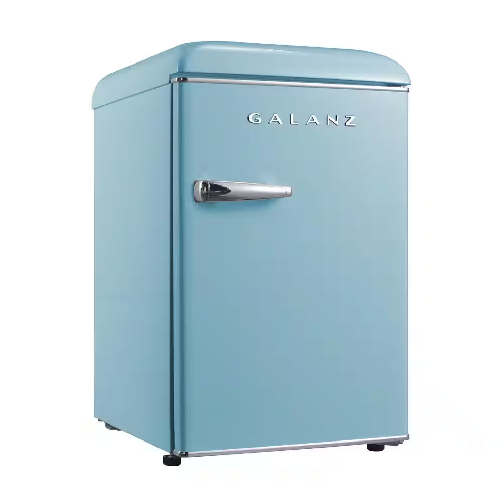 18 In. 2.5 Cu. Ft. Retro Single Door Refrigerator, Bebop Blue, Energy Star