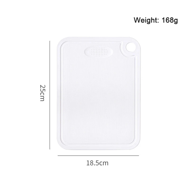 Kitchen Cutting Board Multifunctional Cut Vegetables and Fish Meat Chopping Board Two Sides Square Plastic for Household Picnic