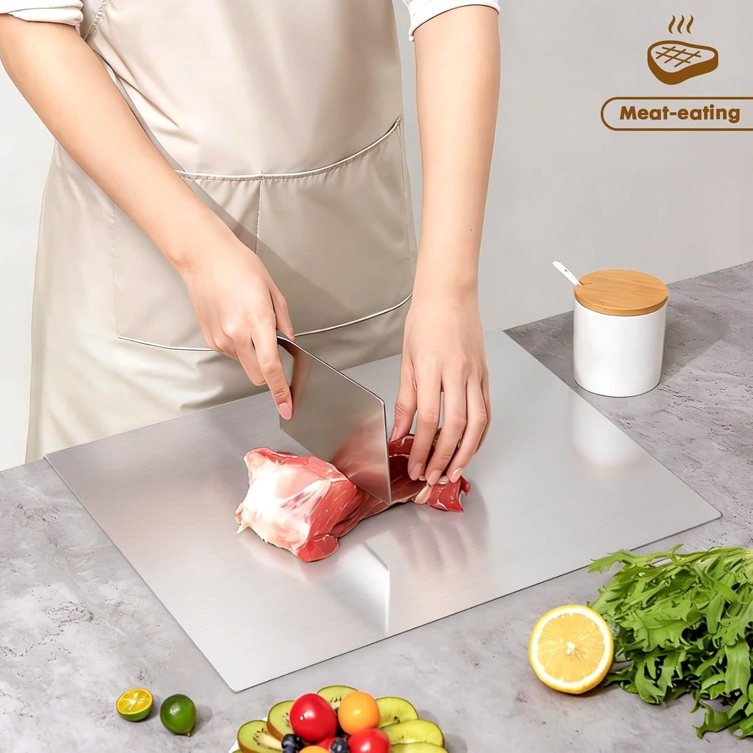 304 Stainless Steel Cutting Board, 15.7" X 11.8"