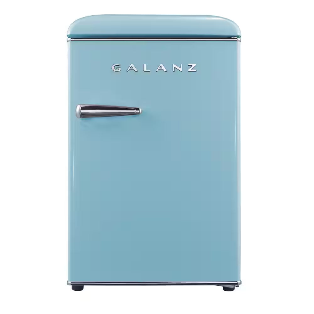 18 In. 2.5 Cu. Ft. Retro Single Door Refrigerator, Bebop Blue, Energy Star