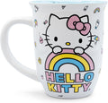 Sanrio Hello Kitty Wide Rim Ceramic Coffee Mug, 16 Ounce
