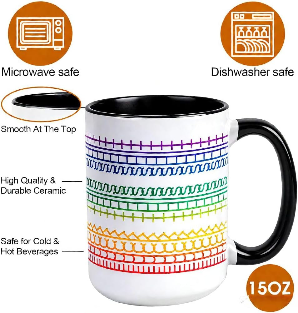 Funny Coffee Mugs for Women Men,15Oz Hidden Message Ceramic Cup