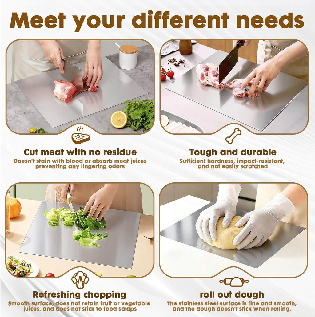 304 Stainless Steel Cutting Board, 15.7" X 11.8"