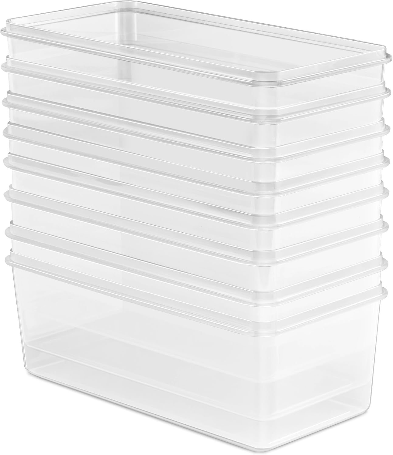 Airtight Food Storage Containers, Plastic Pantry Bins (8 Pack)