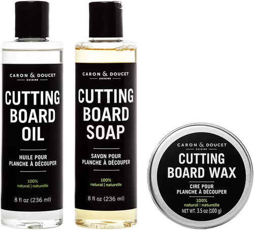 - Ultimate Cutting Board Maintenance Kit - Cutting Board Oil, Cutting Board Soap, Cutting Board Wax