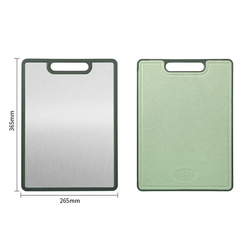 Kitchen Cutting Board Double Sided Cutting Boards for Kitchen Stainless Steel Chopping Board Food Grade Easy to Clean