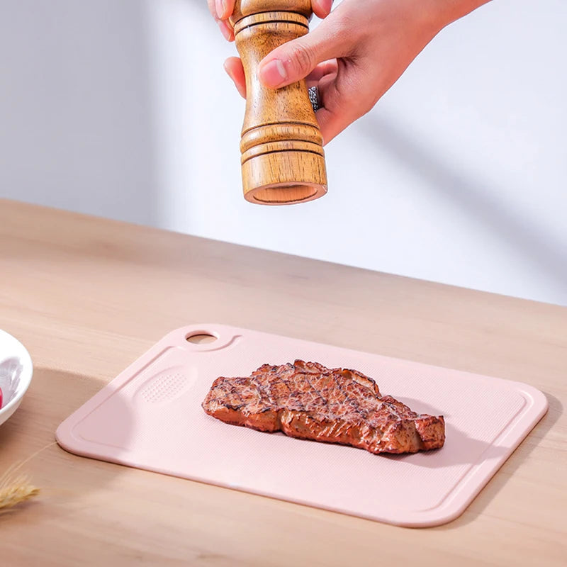 Kitchen Cutting Board Multifunctional Cut Vegetables and Fish Meat Chopping Board Two Sides Square Plastic for Household Picnic