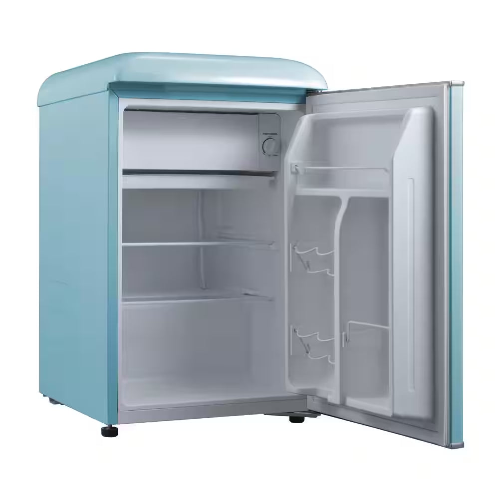 18 In. 2.5 Cu. Ft. Retro Single Door Refrigerator, Bebop Blue, Energy Star
