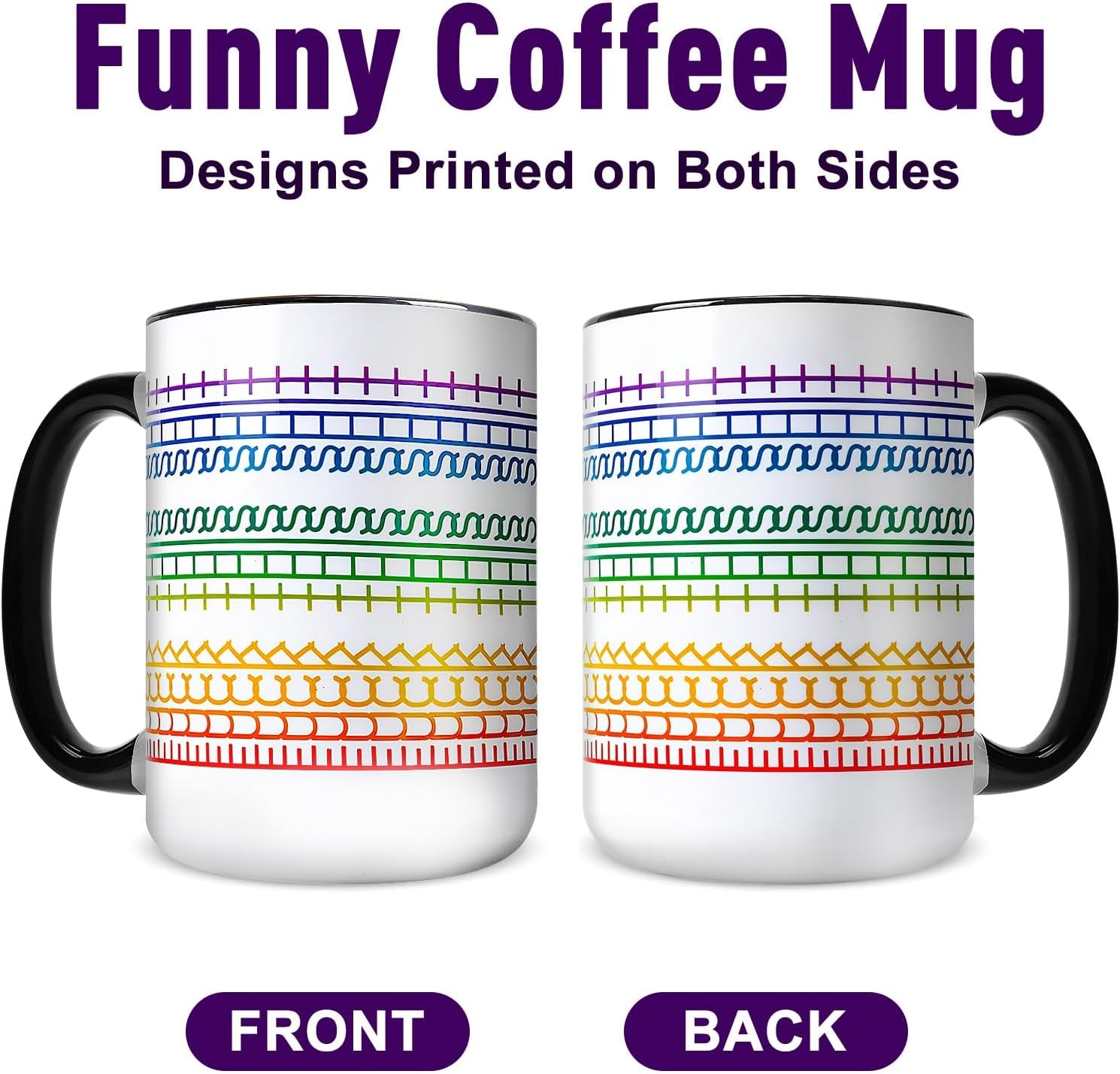Funny Coffee Mugs for Women Men,15Oz Hidden Message Ceramic Cup